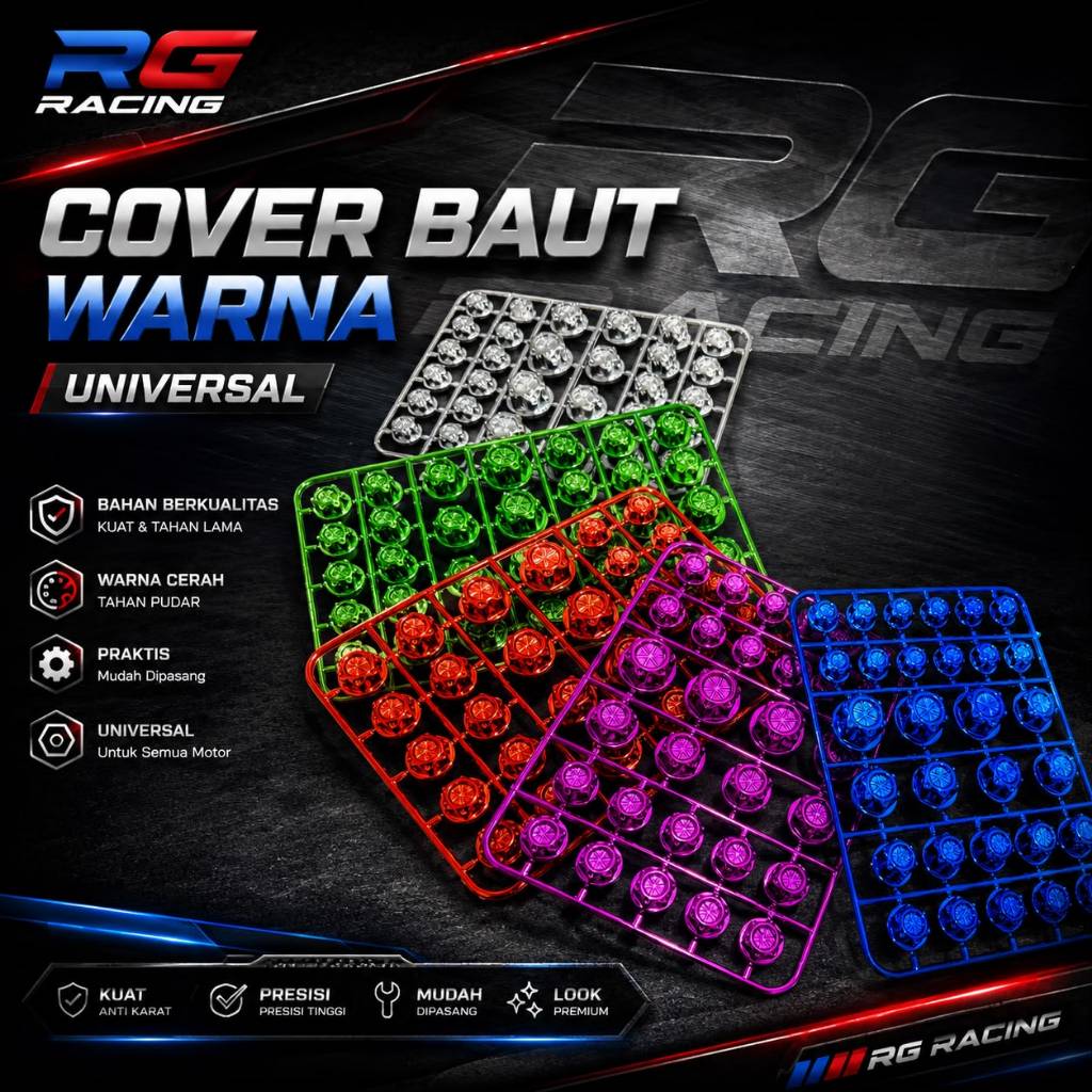 COVER TUTUP BAUT PROBOLT WARNA / MONEL BAUT 8,10,12,14 DLL PEMANIS BAUT WARNA VARIASI