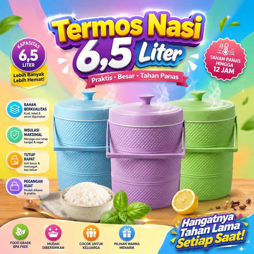 Termos Nasi Thermos Nasi 6,5 Liter