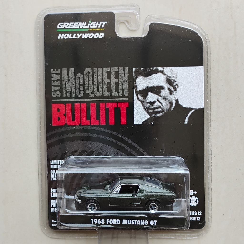 Greenlight 1968 Ford Mustang GT Bullitt Steve McQueen Loose