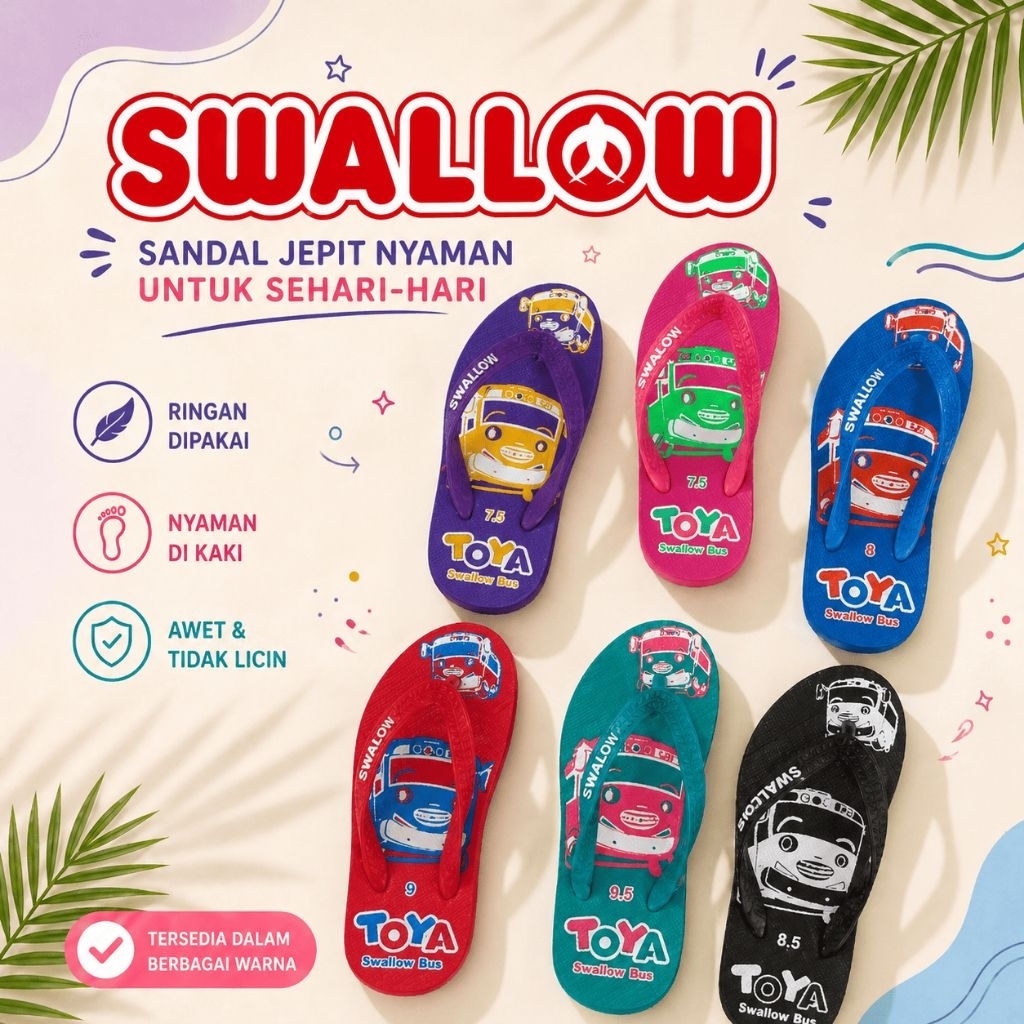 sandal anak karakter#sandal swallow anak#swallow toya