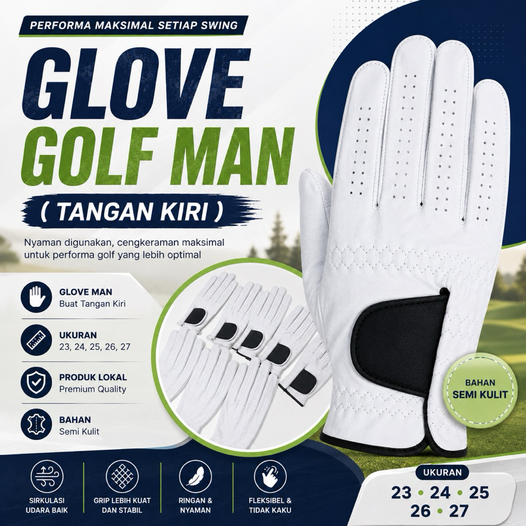 glove golf sarung tangan golf - sarung tangan golf man fj pure touch made in indonesia