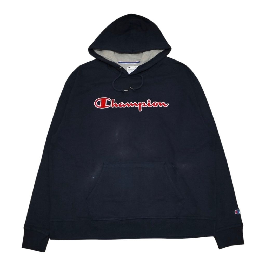 HOODIE CHAMPION LOGO NAVY SECOND ORIGINAL