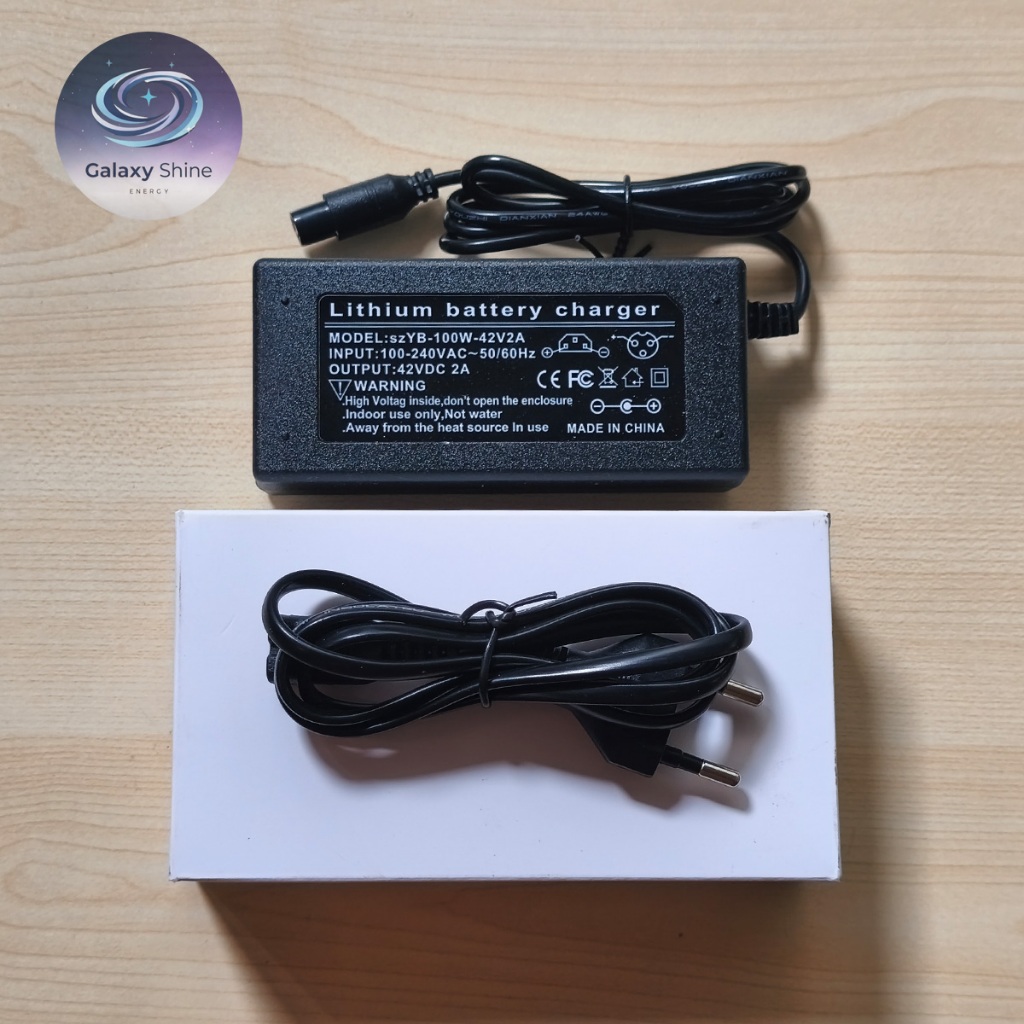 CHARGER 42V 2A ADAPTOR CASAN SKUTER HOVERBOARD LITHIUM BATTERY CHARGER SZYB-100W-42V2A INPUT 100-240