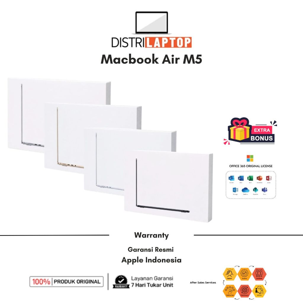 Apple Macbook Air M5 16GB/24GB 512GB/1TB 13" inch MacBook Air 2026 M5 13 inch