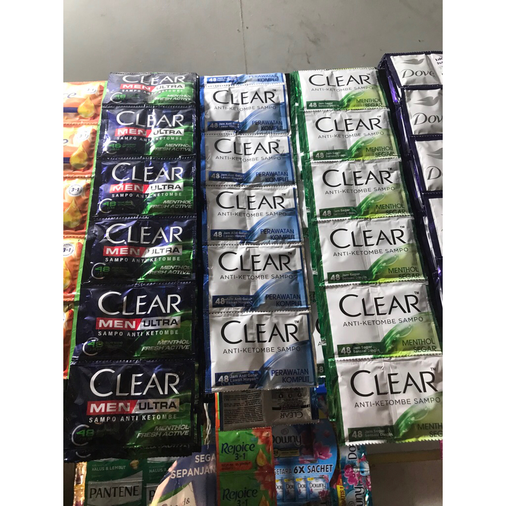 clear shampoo renceng | shampoo clear | clear rencengan murah | shampoo anti ketombe clear | sampo c