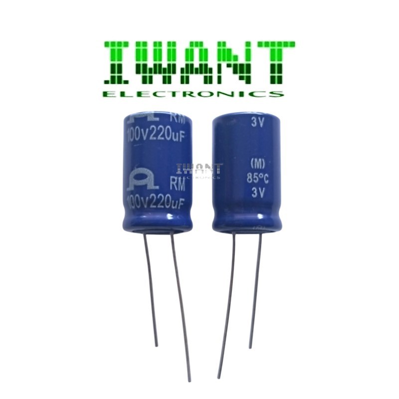 220UF 100V KAPASITOR ELKO 220UF 100V CAPASITOR ELCO 220UF 100V ELCO 220UF 100V 85°C