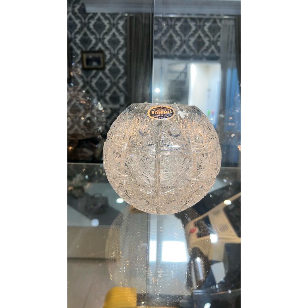 Vas Kristal Bulat Bola (Bohemia Czechoslovakia)