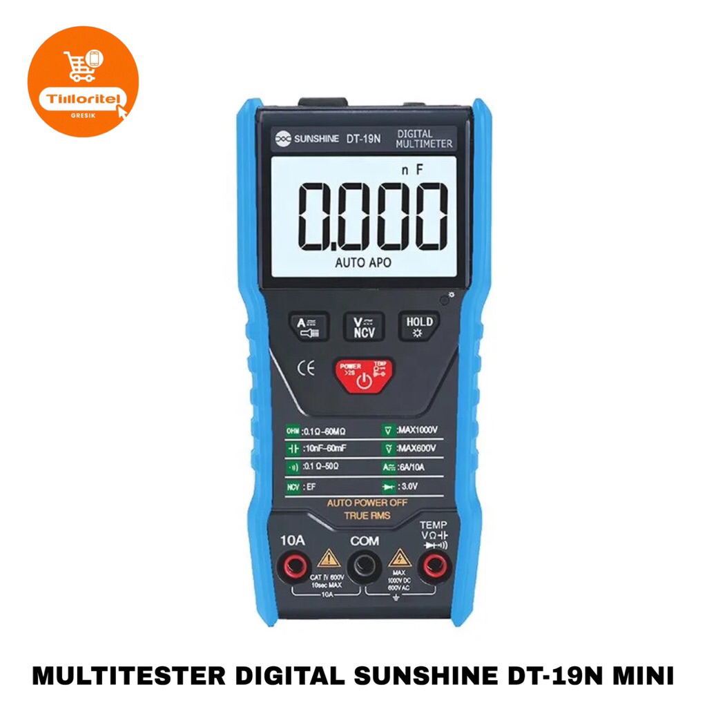 MULTITESTER DIGITAL SUNSHINE DT-19N MINI / MULTIMETER AVOMETER DIGITAL