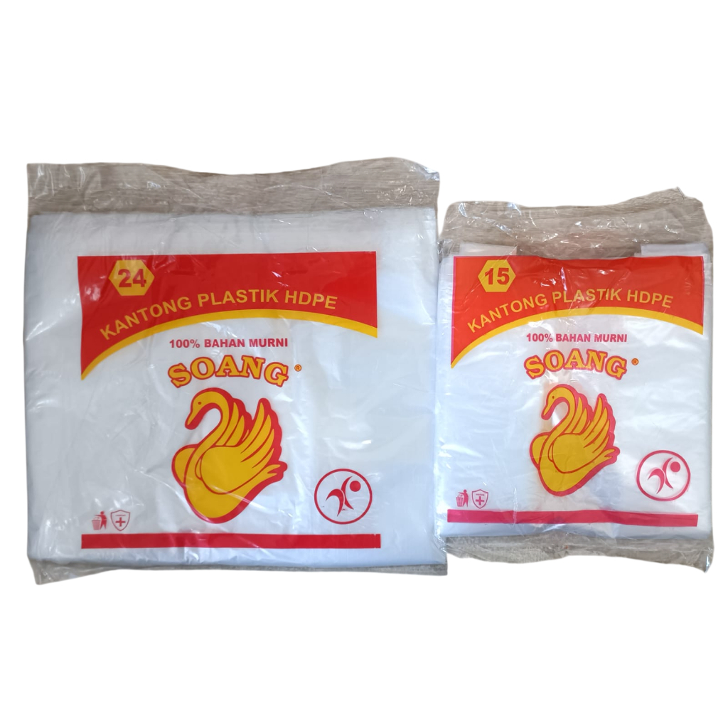 Berat 150 Gram Soang 2 Warna - Kantong Plastik Uk 15 & 24 Kresek Bening Hd Kantong Plastik Kresek Be