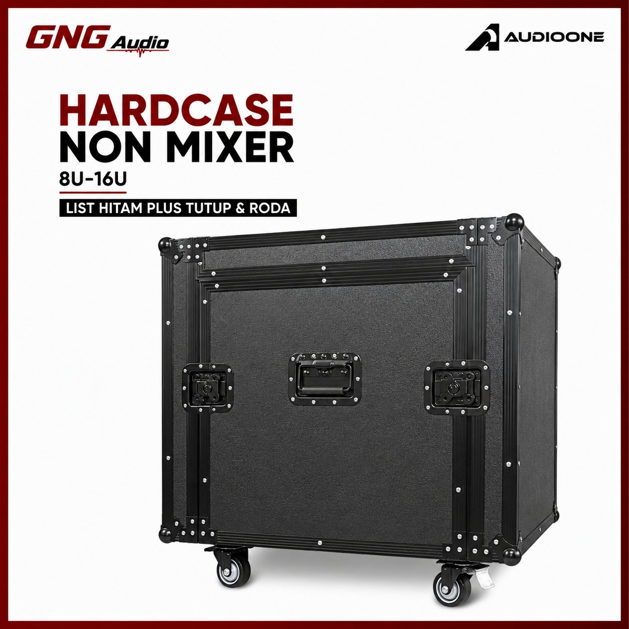 Box Hardcase Non Mixer 8U 10U 12U 14U 16U List Warna Hitam  Kotak Aksesoris Audio Sound System I GG