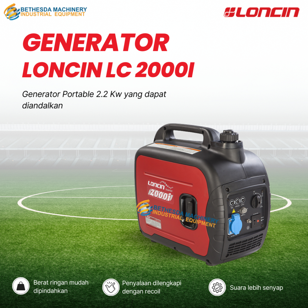 Genset Inverter Loncin LC 2000i 2.2 Kw - Genset bensin 1 Phase Silent