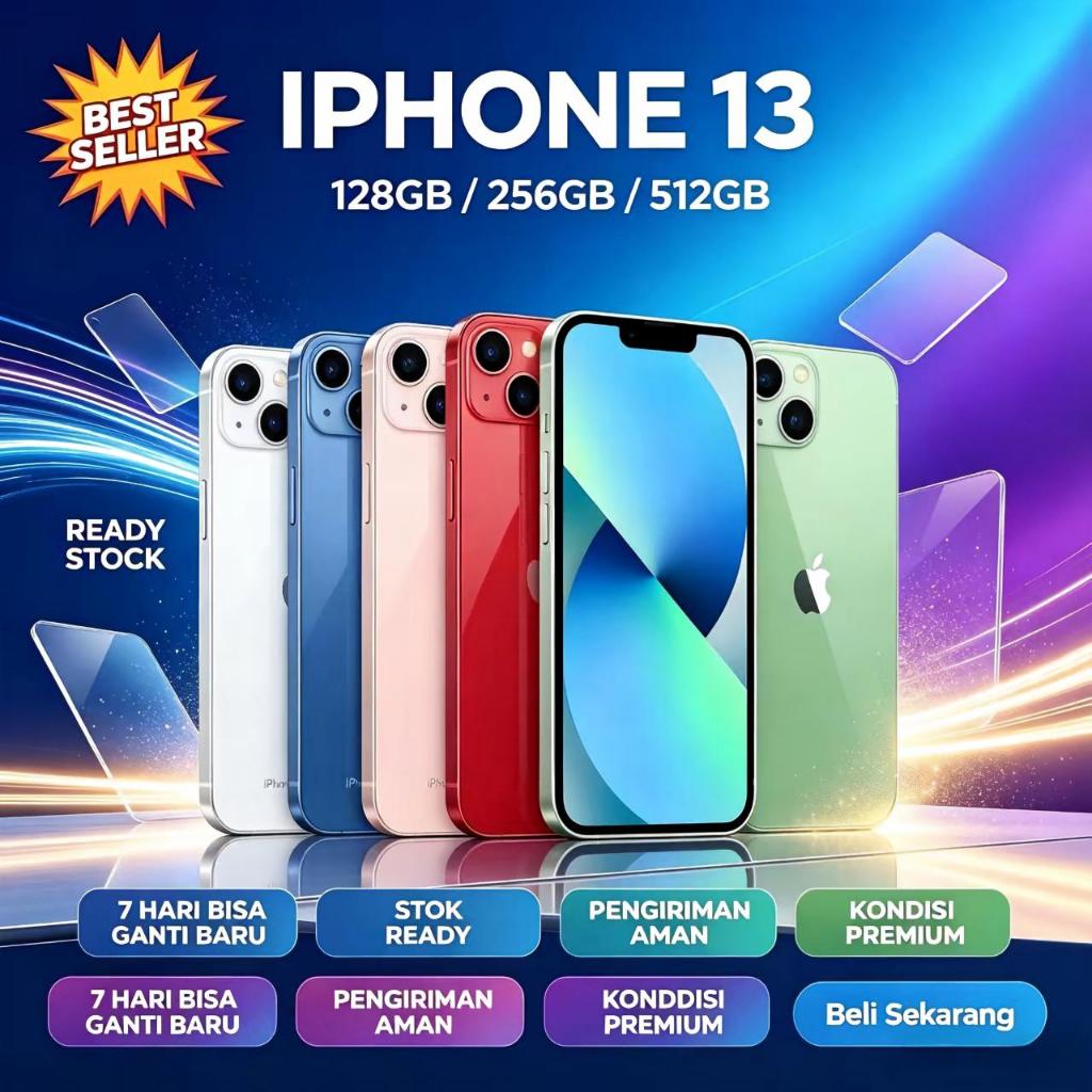 IPHONE 13 512GB 256GB 128GB Second iPhone 13Mini ORIGINAL SECOND
