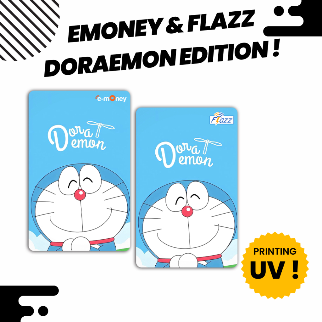 Custom Kartu Doraemon - Support NFC - Kartu Emoney Flazz Gen 2 Support NFC