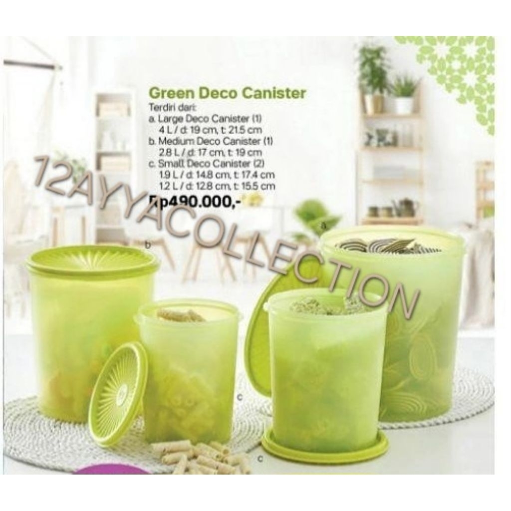 Deco Canister set - Tupperware (BARU)