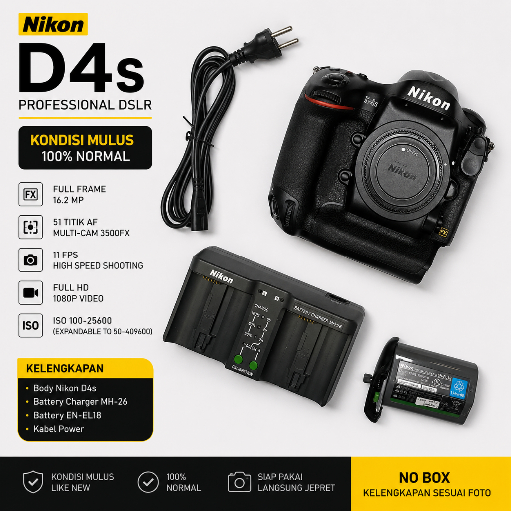 Nikon D4S Body Only - Mulus (D)Z5210