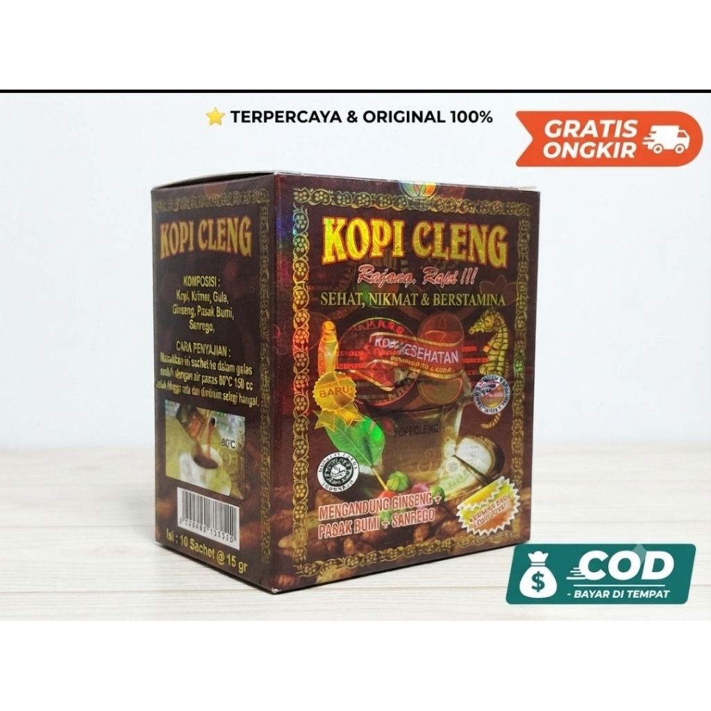 Kopi Sachet instan Cleng Original 100% bergaransi, cod