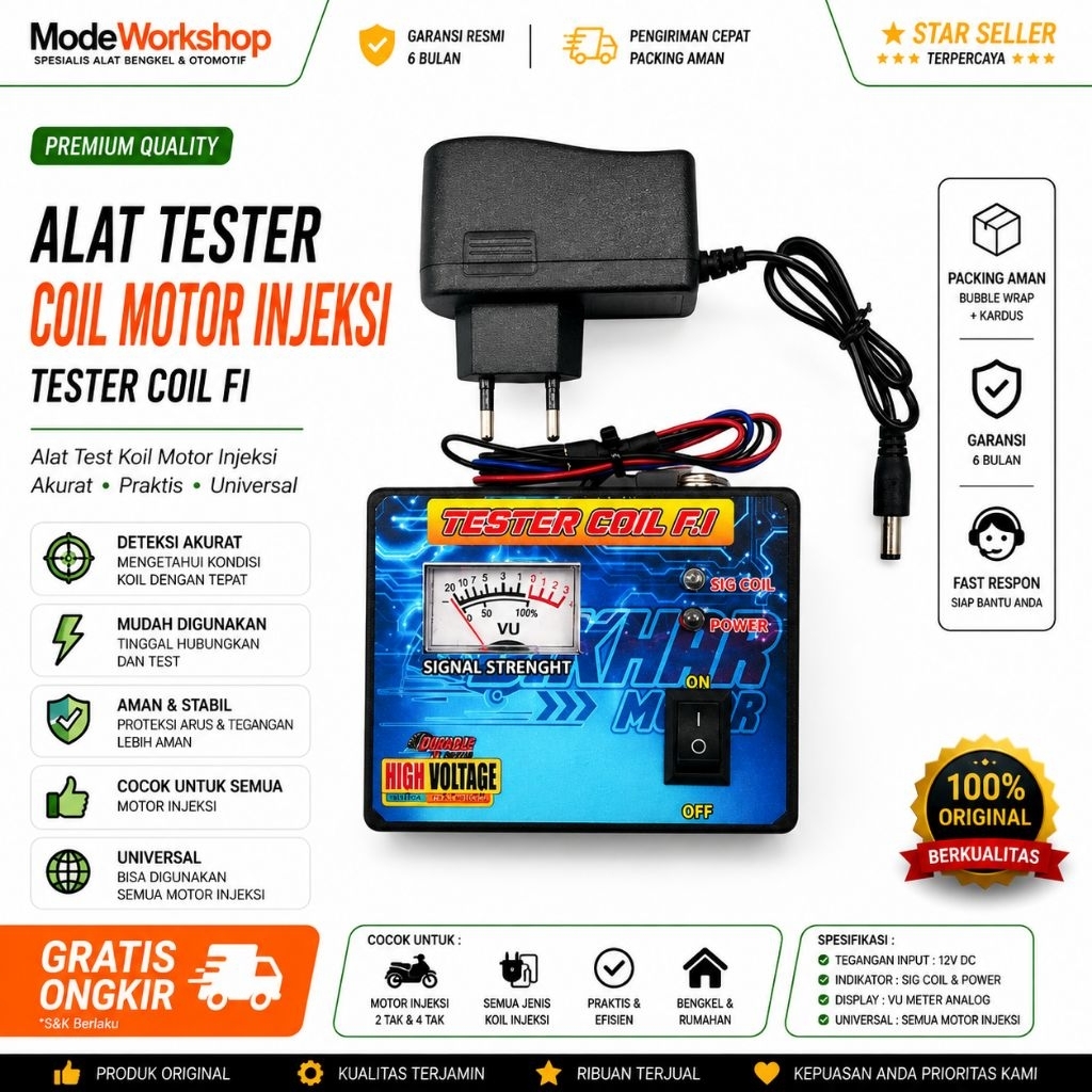 Alat tester cek coil motor injeksi universal | Tester Coil FI User interface tool tester coil fi | t