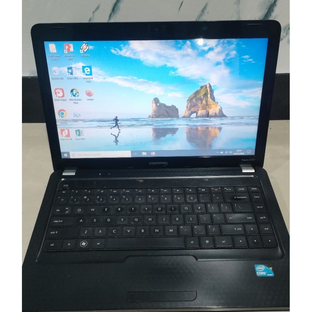 laptop compac Presario CQ42 core i3 bekas/ second