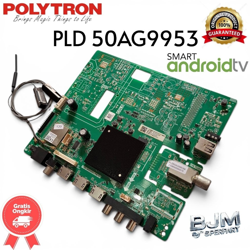 Mb mainbord Mesin Tv Led Polytron Android Pld 50AG9953 polytron android 50ag9953 Original