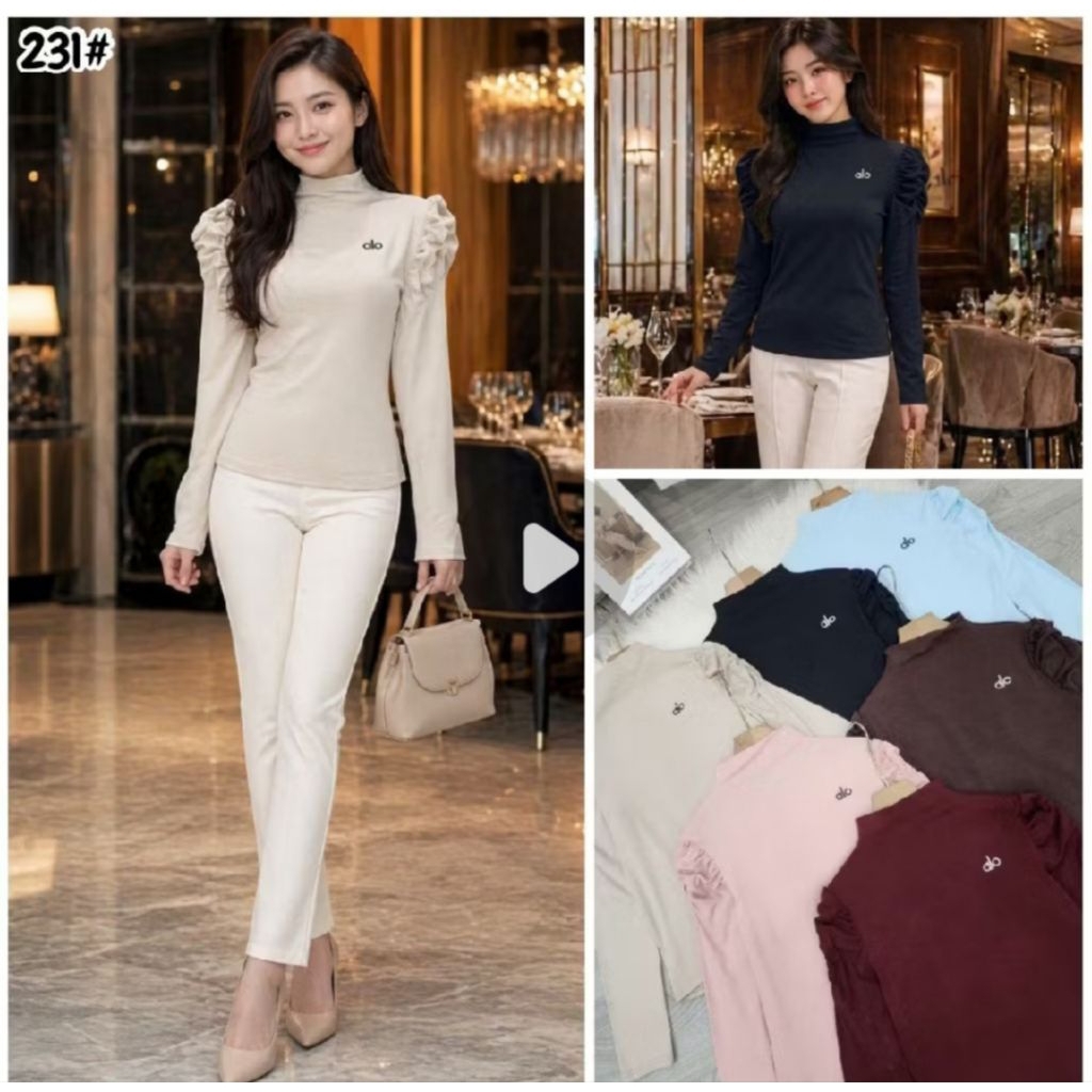 ATASAN KAOS WANITA 231# 232# M250EM# LENGAN PUFFY TERBARU VIRAL BANGET