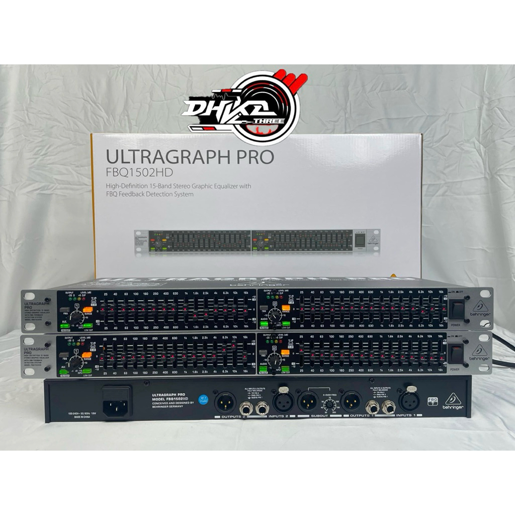 EQUALIZER BEHRINGER FBQ1502HD ULTRAGRAPH PRO / Equalizer Behringer Fbq1502hd Ultragraph Pro + SUBWOO