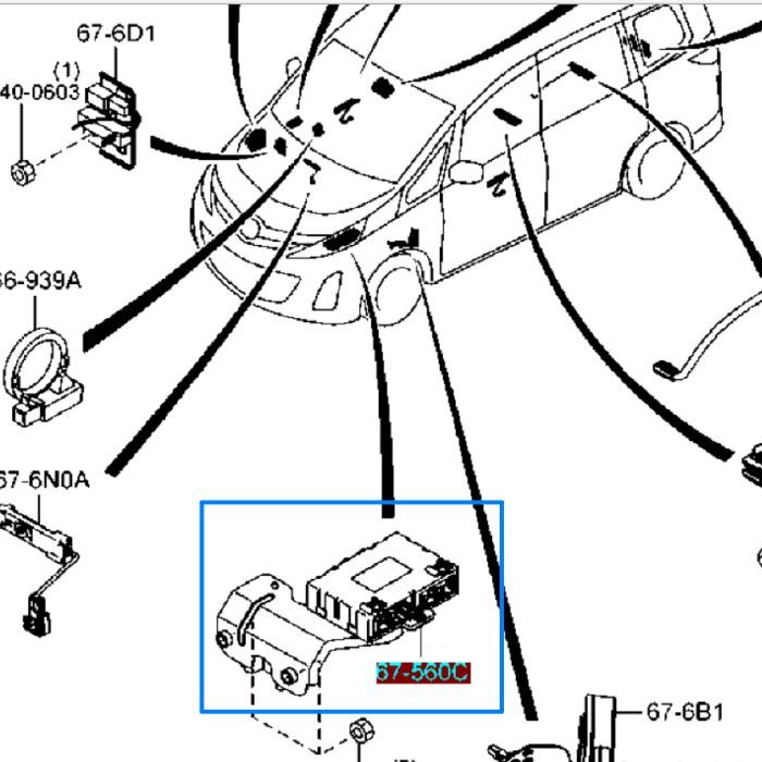 Modul BCM Mazda Biante Skyactiv