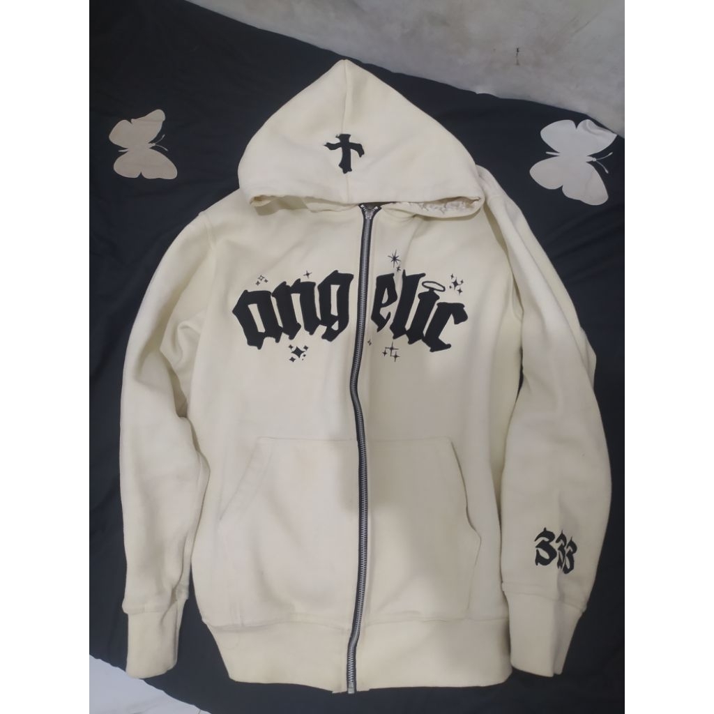 Hoodie Zipper Angelic Motion Y2K