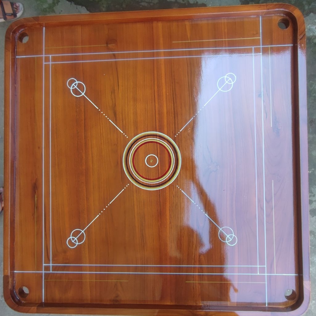 Meja Karambol Oval (120x120)cm Free Biji Karambol Dan Bubuk Kristal