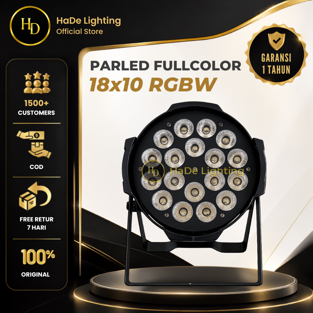 Par Led 18x10 Watt Fullcolor - Lampu Parled 18x10 Watt 4in1