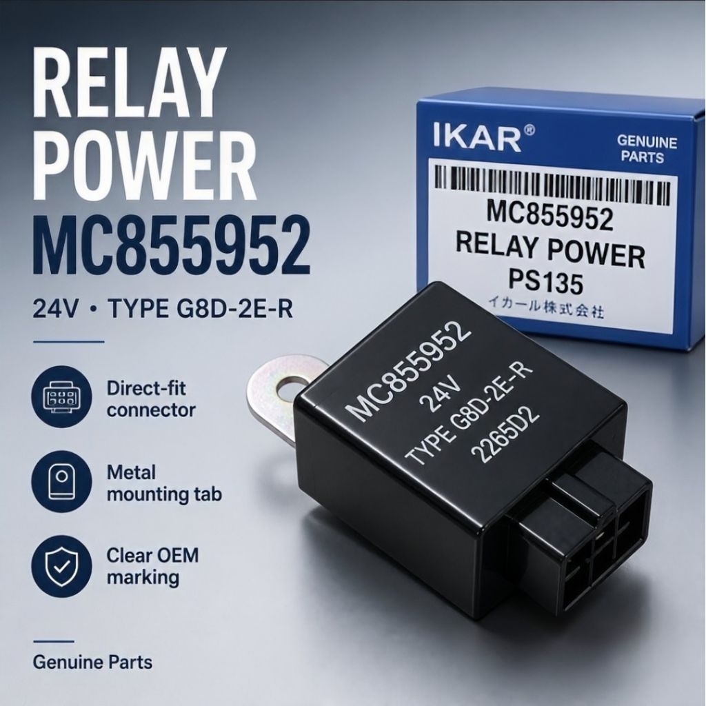 RELAY POWER/RELAY BRAKE POWER 24v MITSUBISHI COLT DISEL PS135 RAGASA/PS120 RAGASA/PS100 RAGASA,JUNGK