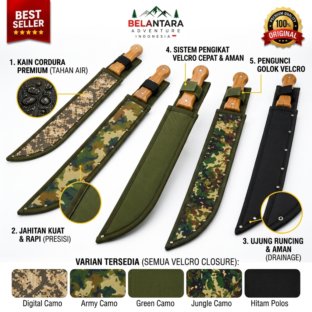 sarung golok survival cover sarung tramontina 12 inchi