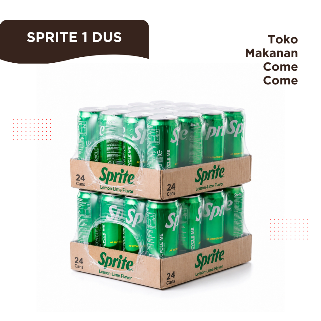 Sprite Kaleng 1 Dus Isi 24 Pcs / Sprite Kaleng Ukuran 330 ml