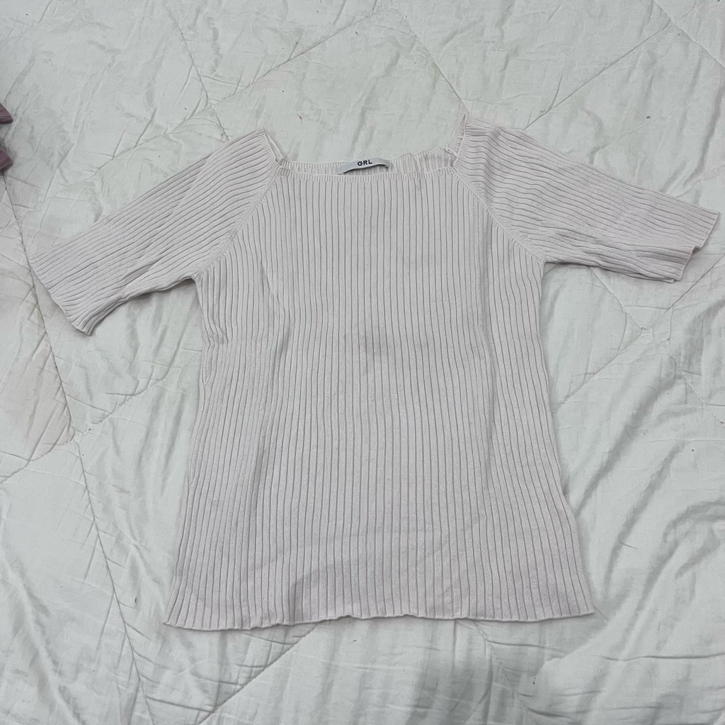 White Knit Top Grl