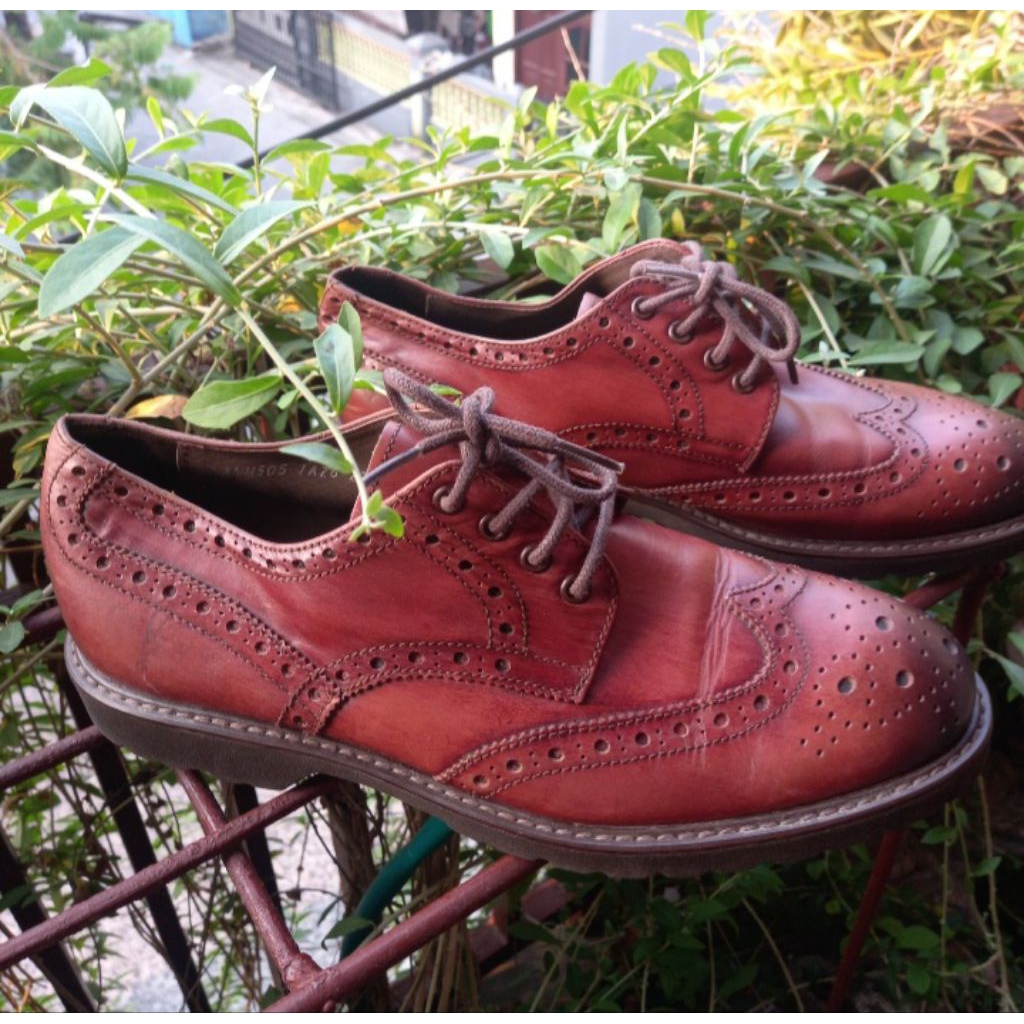 sepatu kulit wingtip sz 43