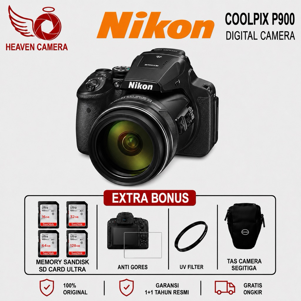 NIKON COOLPIX P900 / NIKON P900 / KAMERA NIKON P900