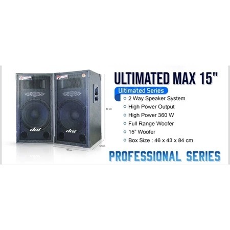 Speaker pasif 15 inch dat ultimate 15 pro max pasiv sound system ds1570