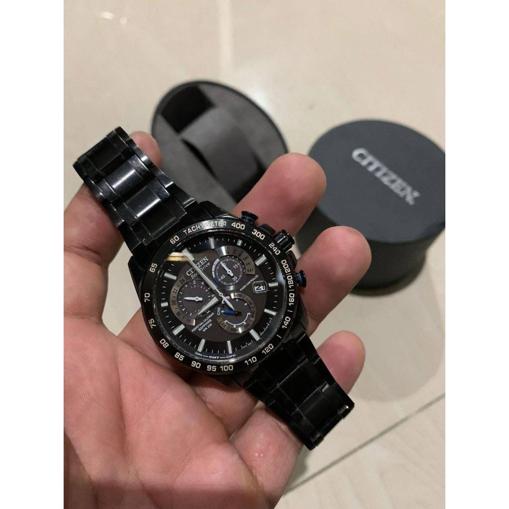Citizen Ecodrive Prepetual AT4010 All Black (Luxury watch)