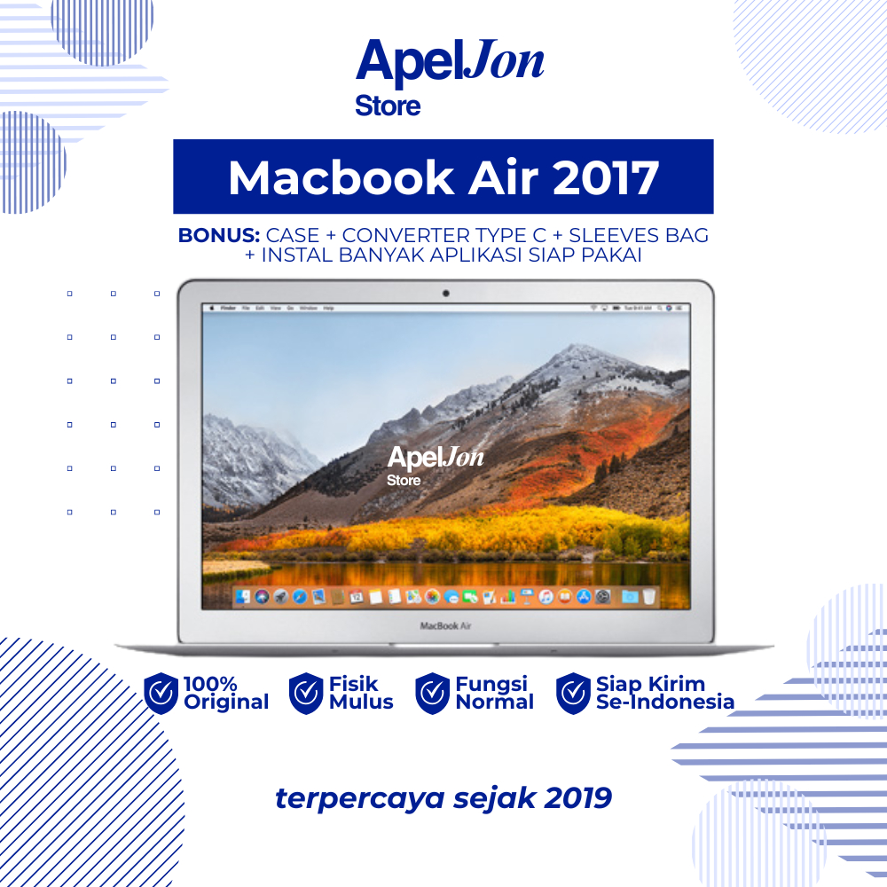 Macbook Air 2017 Second Like New Berkualitas & Bergaransi hanya di ApelJon Store