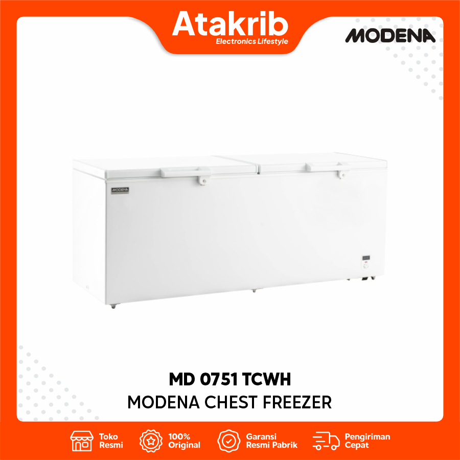 MODENA CHEST FREEZER MD 0751 TCWH Kapasitas 750 Liter