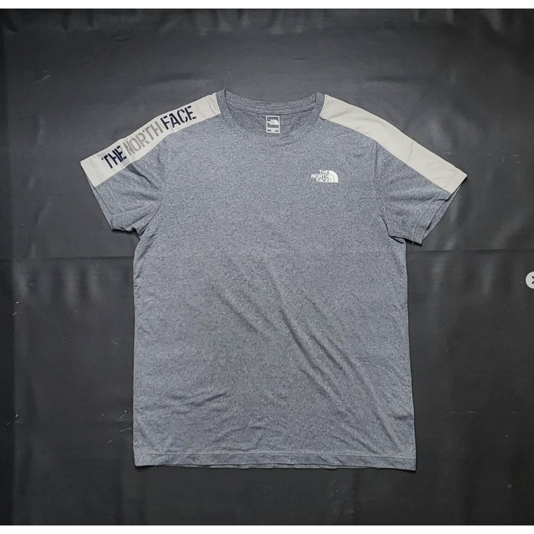 The North Face Jersey Dry Fit Pria Abu Abu Original Second Outdoor Hiking Running