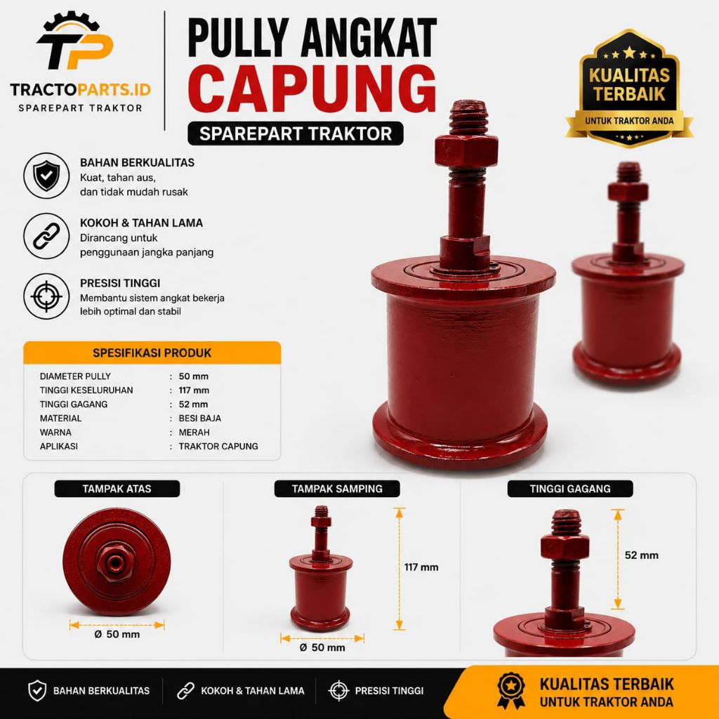PULI ANGKAT TRAKTOR CAPUNG / PULLEY TENSIONER CAPUNG