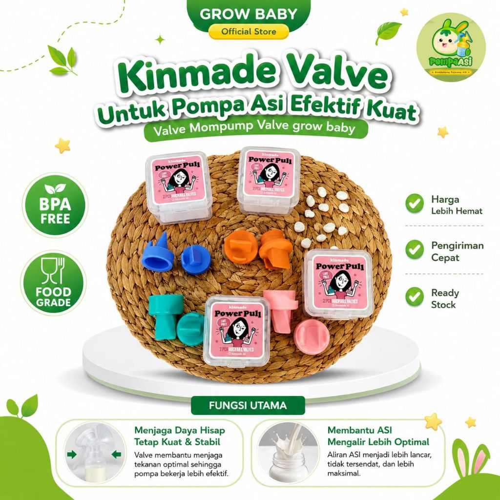 Kinmade Valve Untuk Pompa Asi Efektif Kuat ~ Valve Mompump ~ Valve GrowBaby