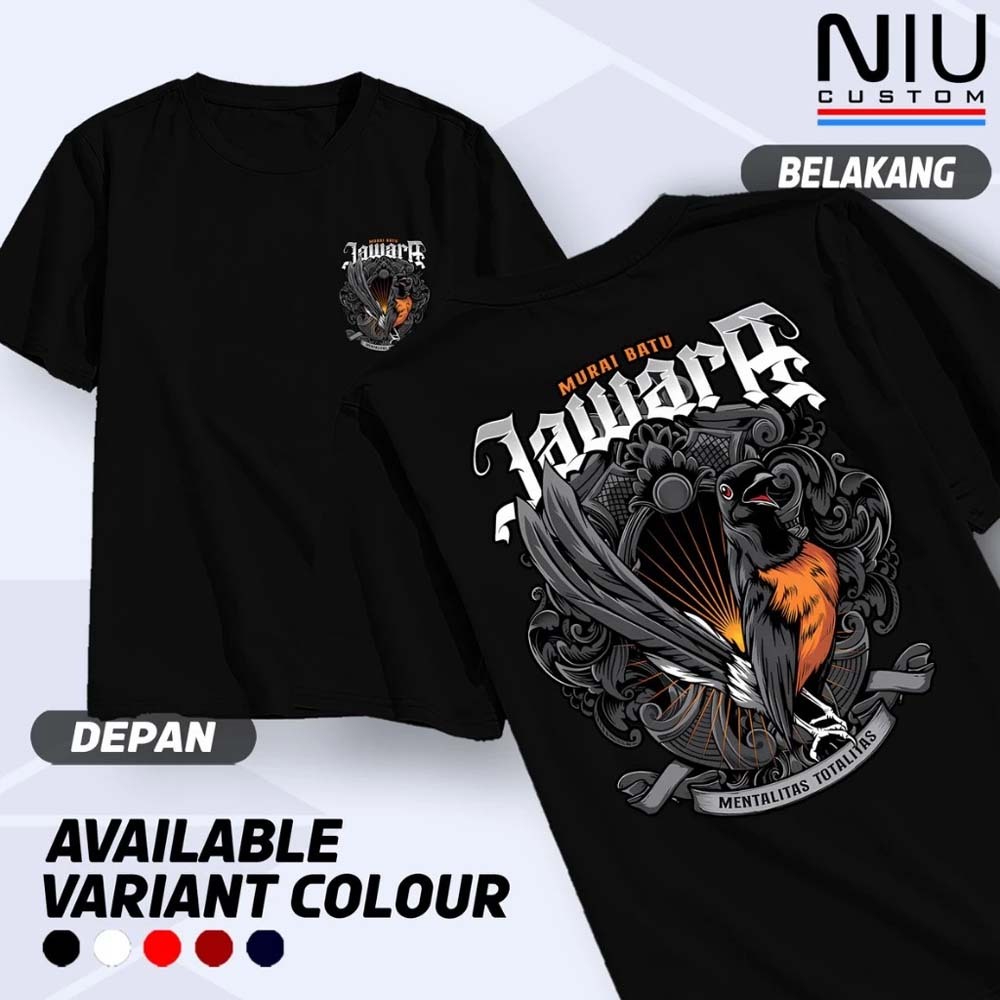 KAOS MURAI BATU JAWARA/KAOS TSHIRT NEW DESAIN PECINTA MURAI BATU/KAOS MURAI BATU/Baju Murai Murah/Ka