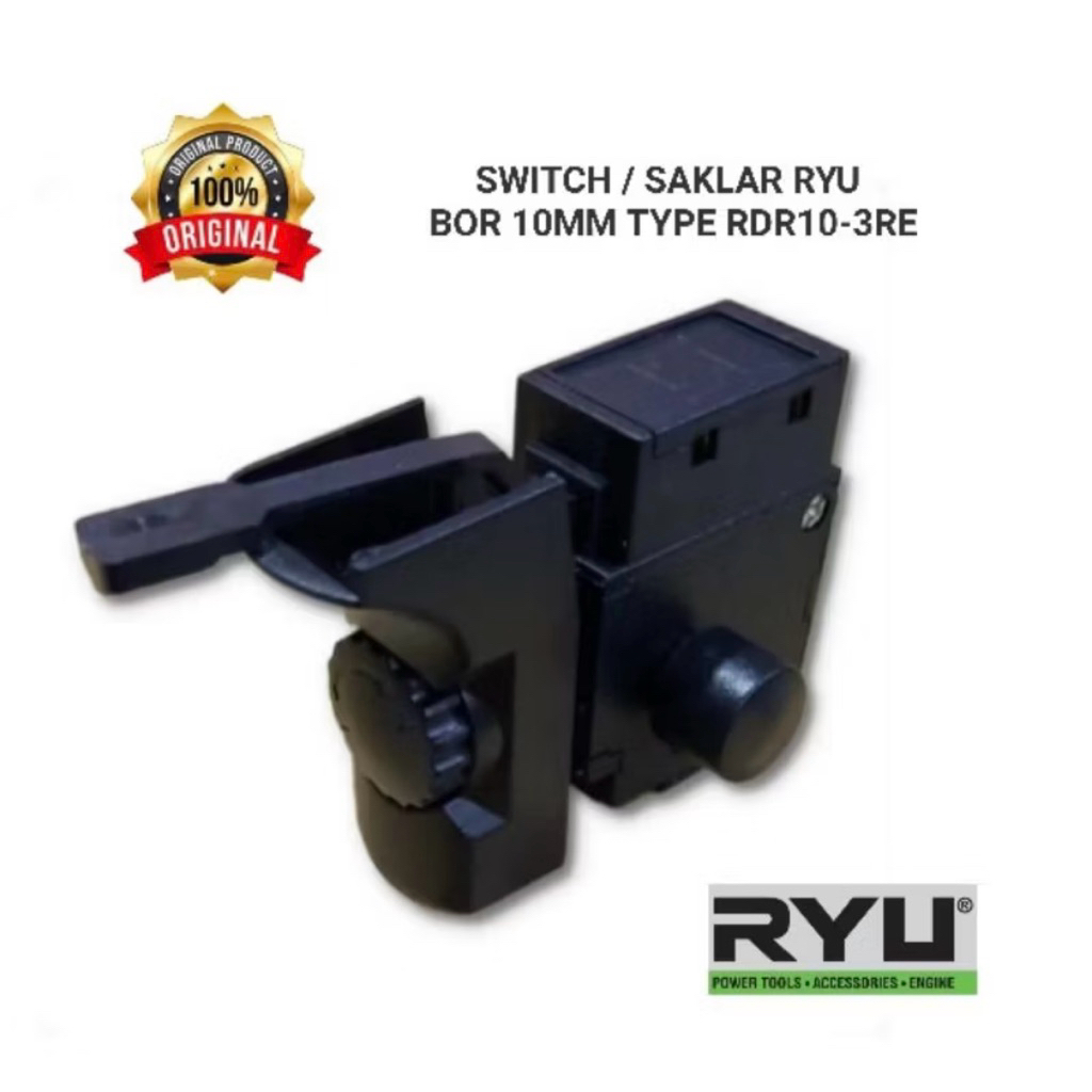 Switch Saklar Bor 10mm Bolak Balik RYU RDR10-3RE / Skakel On Off Mesin Bor 10 mm RYU RDR 10 3RE