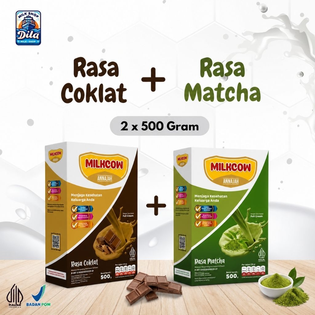 Milkow Susu Sapi Bubuk / Paket isi 2 Milkcow Hemat / Milkcow Susu Sapi Bubuk