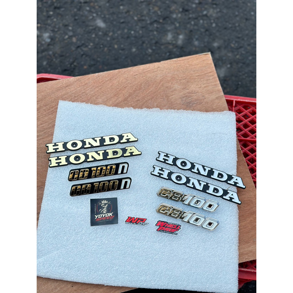 Emblem tangki cb k5 cb100n set Emblem logo tangki cb 100 n tengki cb k5 Import wppart whellprof embl