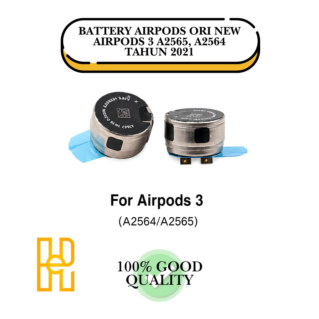 BATTERY AIRPODS ORI NEW AIRPODS 3 A2565, A2564 TAHUN 2021