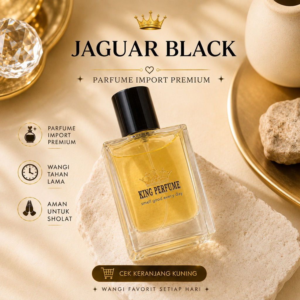 parfum JAGUAR BLACK, Parfum pria, parfum pria tahan lama, refill