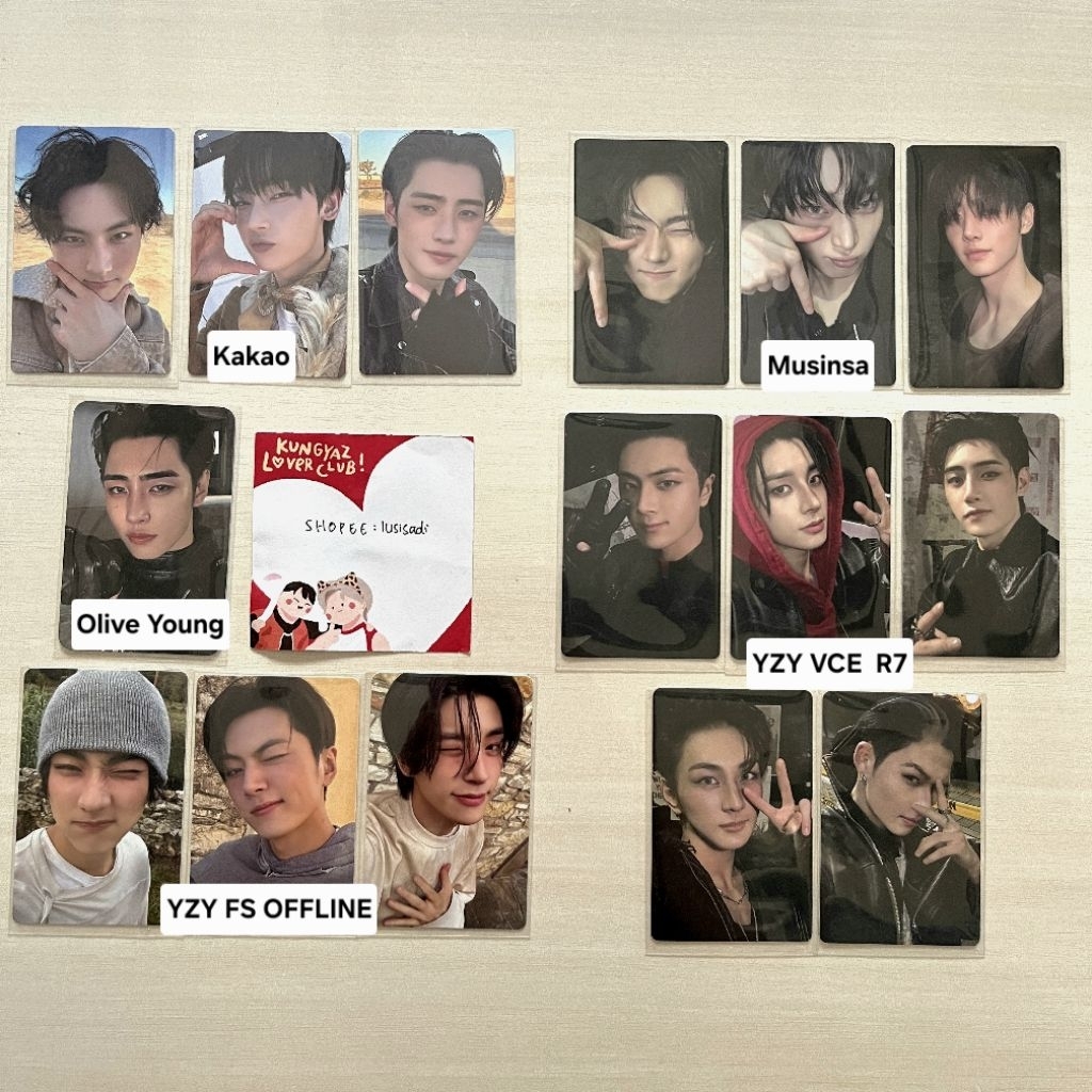 ENHYPEN Kakao, Showcase Reg, Musinsa, Olive Young, YZY POB The Sin Vanish PC Photocard - Jungwon, Ja