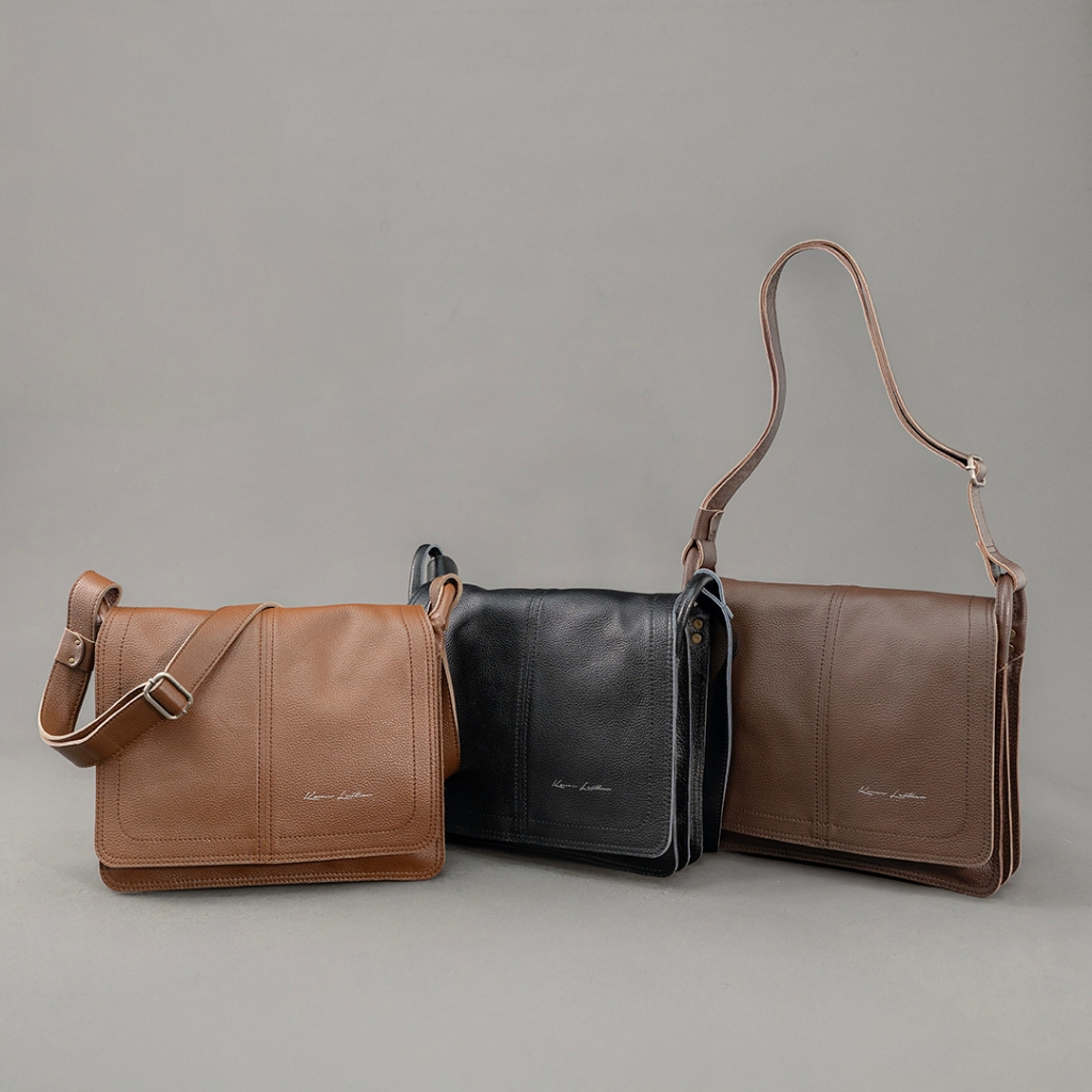 Tas Selempang Pria Kulit Asli ANGELO - Kenes Leather